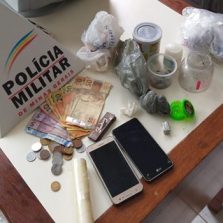 PM de Canaã prende suspeito de tráfico de drogas
