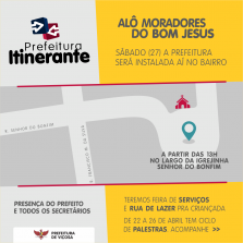 Prefeitura Itinerante leva informação, lazer e serviços ao bairro Bom Jesus