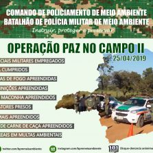 PMMA apresenta resultado da operação Paz no Campo II, realizada em todo estado