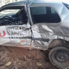 Colisão entre veículos deixa dois feridos na rodovia Paula Cândido/Viçosa