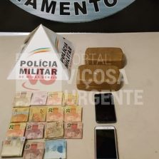 Taxista de BH é preso  em Viçosa transportando 2kg de crack