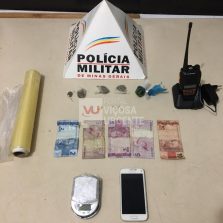 Suspeito é preso por tráfico de drogas na rua São José