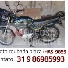 Motocicleta é furtada na avenida Santa Rita