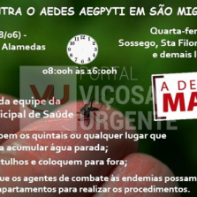 São Miguel do Anta: Mobilização vai acontecer nos dias 18 e 19/06 na área urbana do município