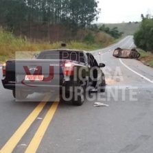 Com sinais de embreaguez e sem habilitação, motorista provoca acidente em São Geraldo