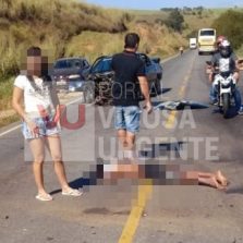 Colisão frontal deixa três vítimas graves em Visconde do Rio Branco