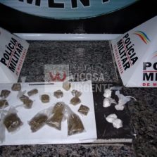 PM apreende droga na rua Santana