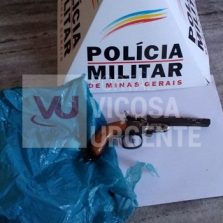 Viçosa: PM apreende arma no bairro Floresta