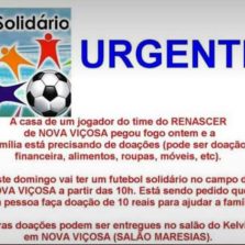 Futebol solidário será no próximo domingo