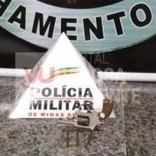 PM localiza arma de fogo durante perseguição