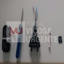 Celulares são encontrados no presídio de Viçosa