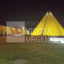 Templo da Boa Vontade ganha iluminação em apoio à campanha Setembro Amarelo