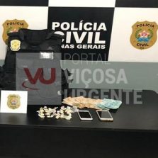 Além Paraíba: Operação da PC prende mulher suspeita de tráfico de drogas