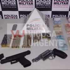 Polícia Militar faz apreensão de armas com alto poder de fogo em Ponte Nova