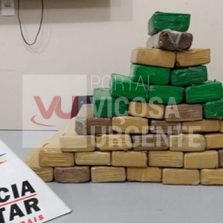 PM apreende grande quantidade de maconha em Ubá