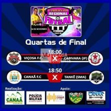 QUARTAS DE FINAL DO REGIONAL FEMININO DE FUTSAL DE CANAÃ ACONTECEM NESTE SÁBADO
