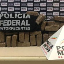 PF prende homens por tráfico e apreende 70 kg de maconha em Ponte Nova