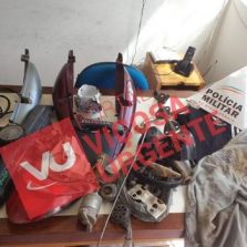 Polícia Militar de Canaã localiza peças de moto roubada e identifica autor