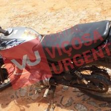 Homem é preso com moto furtada após atropelamento em Canaã