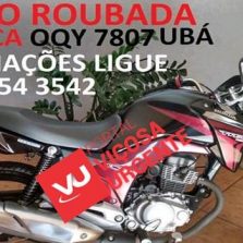 Mulher tem moto roubada na rodovia Pedra do Anta/Teixeiras