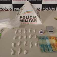PM prende suspeito de tráfico de drogas em Ponte Nova