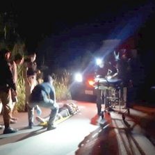 Mulher fica gravemente ferida após atropelamento próximo do Acamari