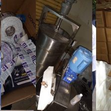  Ação conjunta localiza fábrica clandestina de álcool em Ervália
