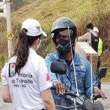 Diretran, Polícia Militar e prefeitura realizam blitz educativa no dia do motociclista
