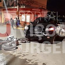 Colisão no Amoras deixa mulher ferida