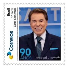 Correios lança selo em comemoração aos 90 anos de Silvio Santos
