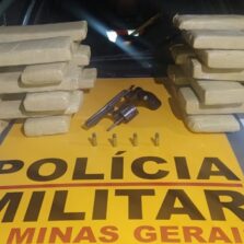 Itabirito: Duas pessoas são presas transportando 24 barras de maconha na BR-356