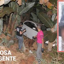 Cajuri: Baleado morre e motorista capota tentando socorrê-lo