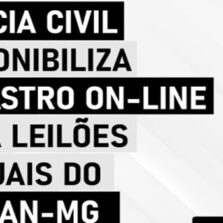 PCMG disponibiliza primeiro leilão virtual de veículos