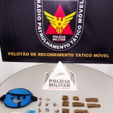 Ponte Nova: PM apreende drogas no bairro Dalvo Oliveira