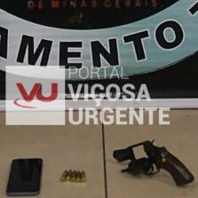 Suspeito é preso com arma no Bairro Estrelas em Viçosa