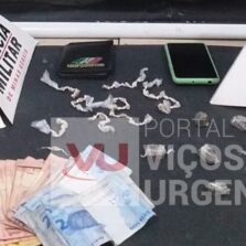 Adolescente é detido e suspeito preso por tráfico de drogas no João Braz