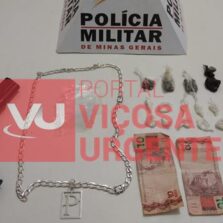 PM de Porto Firme prende suspeito de tráfico de drogas