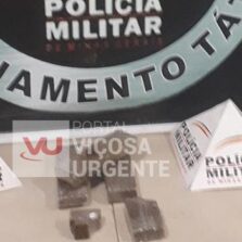 PM localiza drogas dentro de casa abandonada em Viçosa