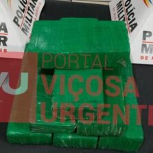 Motorista foge da PM e abandona carro com drogas em Viçosa