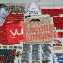 Homem é preso com quase três mil munições de diversos calibres em Canaã.