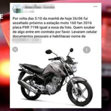 Assaltantes roubam moto no centro de Viçosa