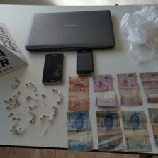 Polícia Militar de Porto Firme prende suspeito de tráfico de drogas