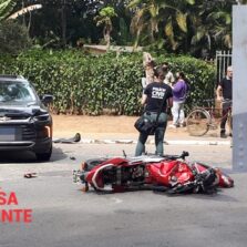Motoqueiro morre em acidente no trevo de acesso ao Acamari em Viçosa