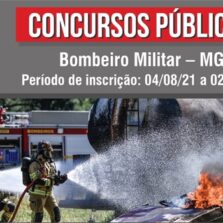 Corpo de Bombeiros de Minas Gerais lança concurso público