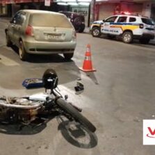 Motoqueiro morre após acidente no Bairro Palmeiras em Ponte Nova