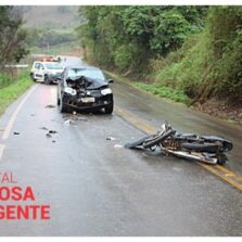 Mulher morre em acidente na MG-482 em São Miguel do Anta