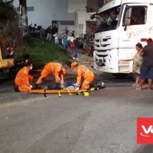 Motoqueiro bate em cabo de aço na Castelo Branco em Viçosa