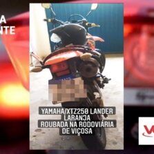 Polícia Militar de Viçosa recupera moto furtada