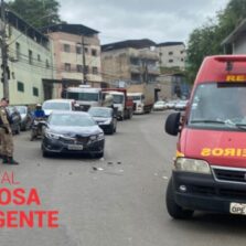 Colisão entre carro e moto deixa dois feridos em Ponte Nova
