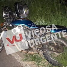 Colisão entre moto e charrete deixa dois feridos na Violeira em Viçosa